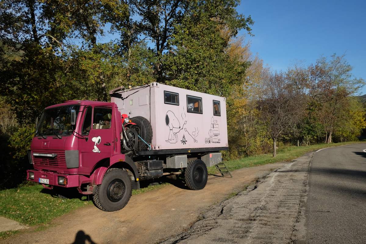Schöner übernachtungsplatz nicht weit von der Grenze