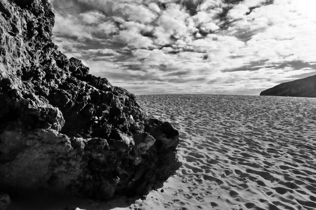 Strand und Landschaft
