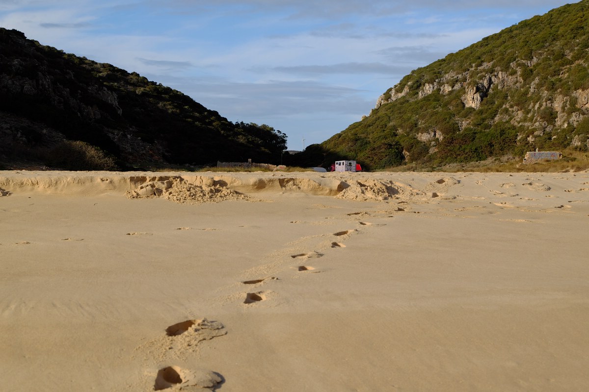 Strand und Landschaft