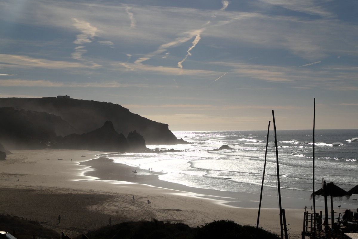 Strand und Landschaft