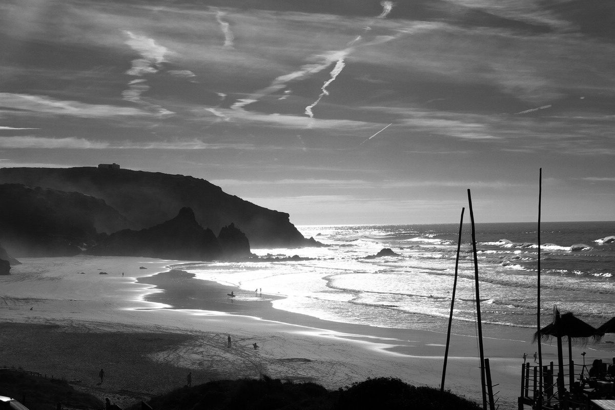 Strand und Landschaft