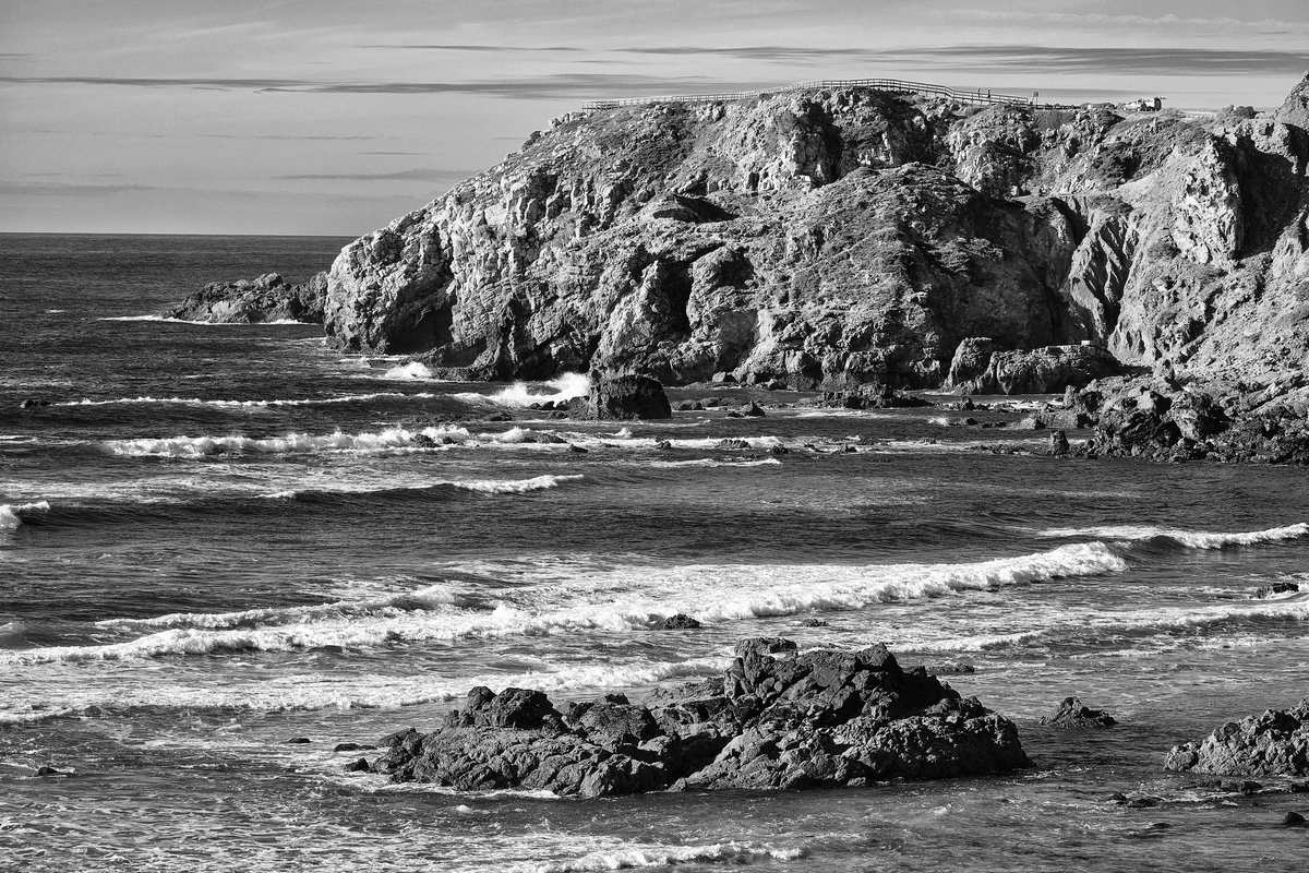 Strand und Landschaft