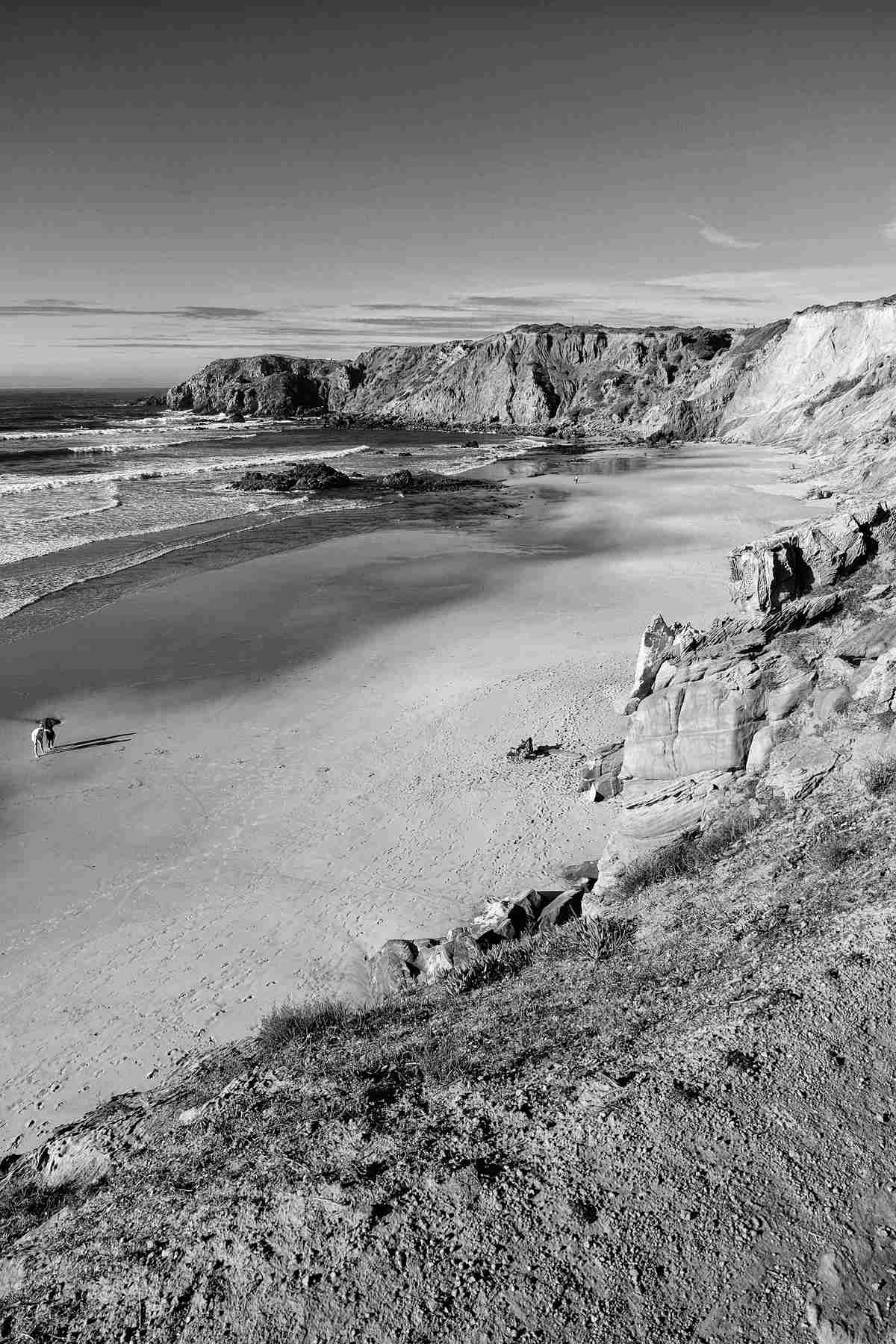 Strand und Landschaft