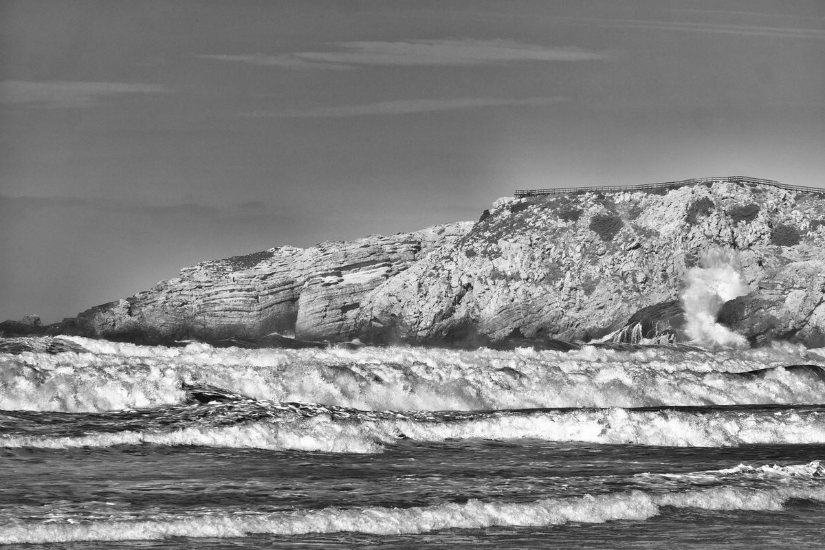 Strand und Landschaft