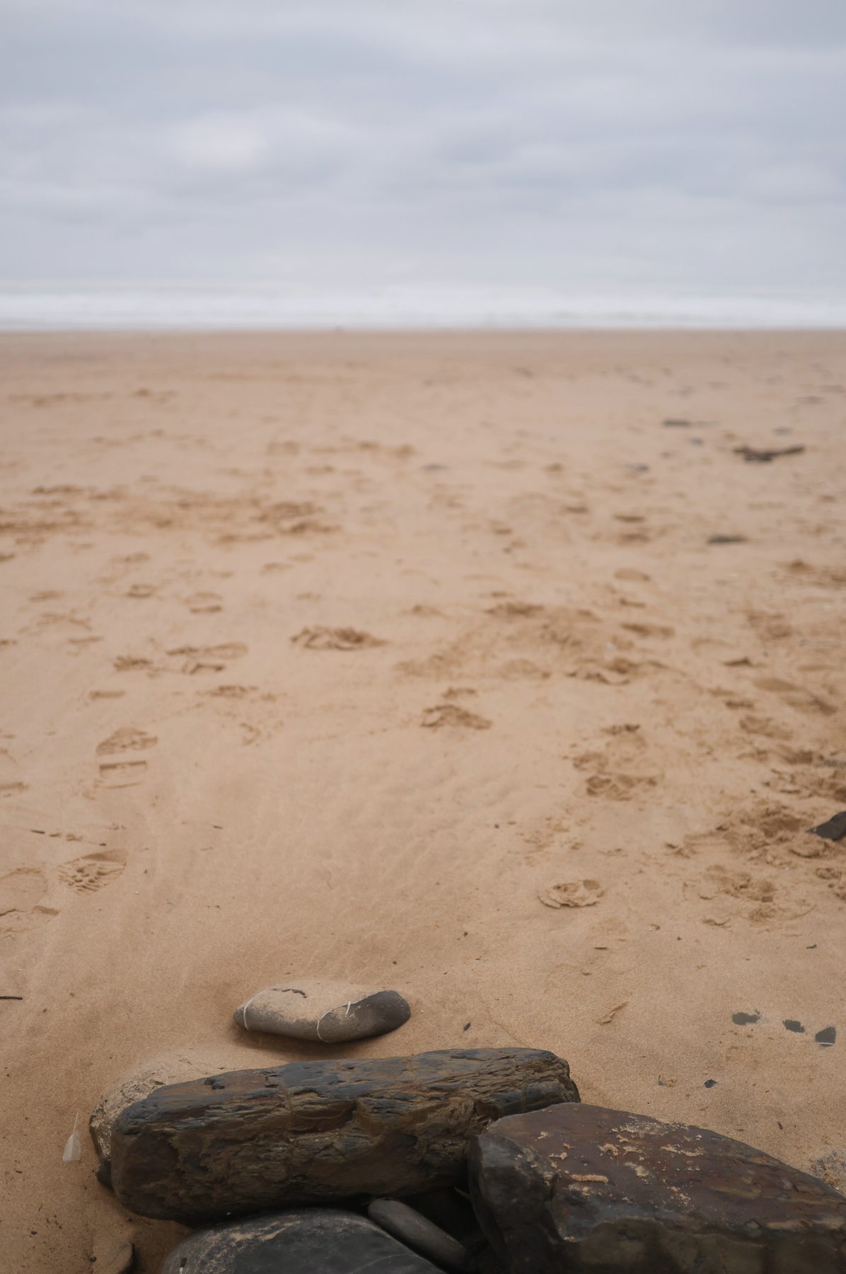 Strand und Landschaft