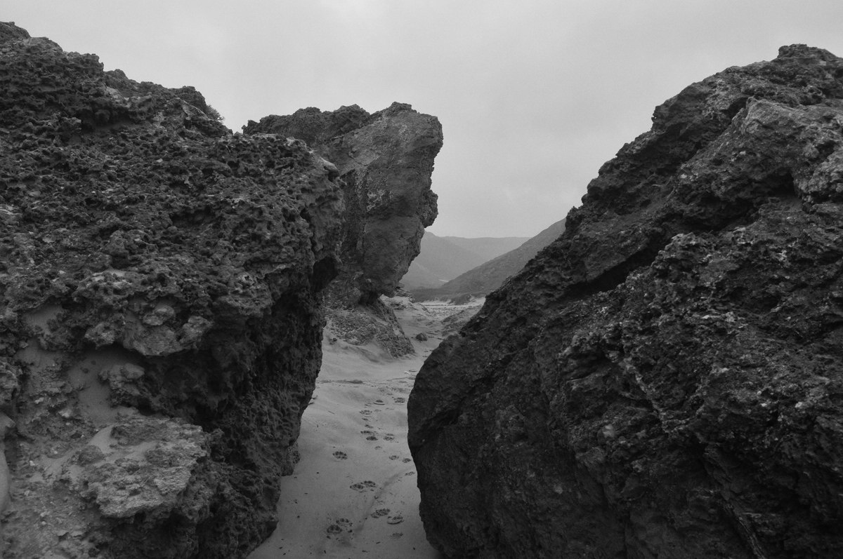 Strand und Landschaft